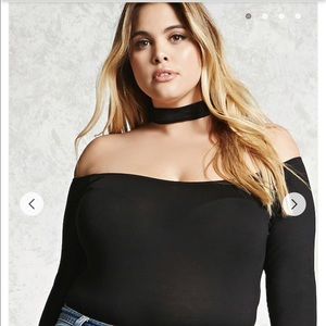 Plus size Forever 21 Choker Top